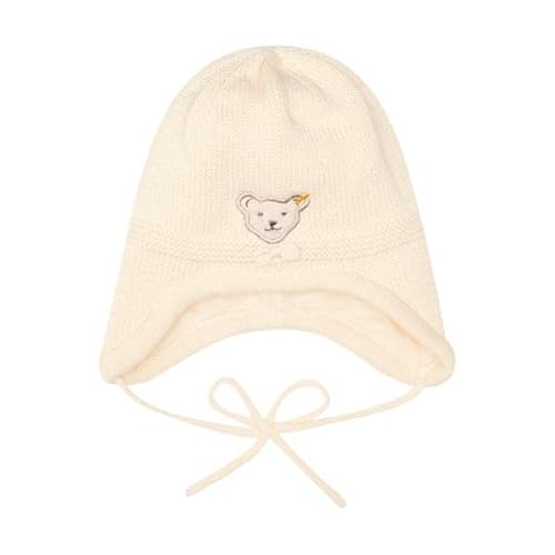 Steiff Baby - Mädchen Mütze Ohne Bommel Hat, ANTIQUE WHITE, 43 EU von Steiff