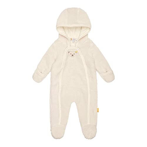 Steiff Baby Girls Overall Einteiler Fleece, Antique White, 74 von Steiff