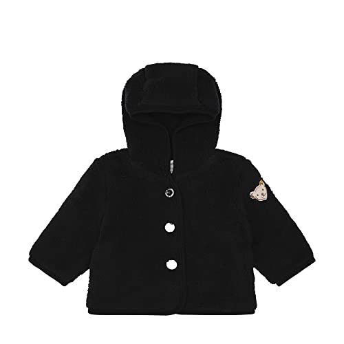 Steiff Baby Girls Sweatjacke mit Kapuze Fleece-Jacke, Navy, 74 von Steiff