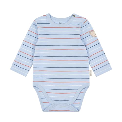 Steiff Baby-Jungen Body Langarm, Brunnera Blue, 56 von Steiff