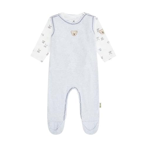 Steiff Baby-Jungen Langarm Set Strampler und T-Shirt, Heather, 68 von Steiff
