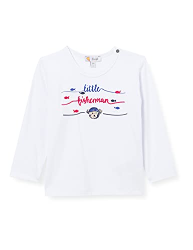 Steiff Baby-Jungen Langarm T-Shirt, Bright White, 074 von Steiff