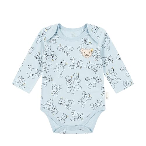 Steiff Baby-Jungen Print Body Langarm, Cashmere Blue, 50 von Steiff