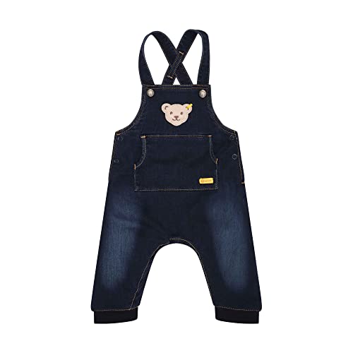 Steiff Baby - Jungen Spijkerbroek Jeanslatzhose, MOOD INDIGO, 68 EU von Steiff