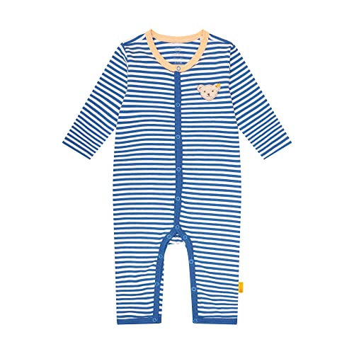 Steiff Baby - Jungen Strampler Langarm Baby und Kleinkind Unterwäsche Satz, Bright Cobalt, 56 EU von Steiff