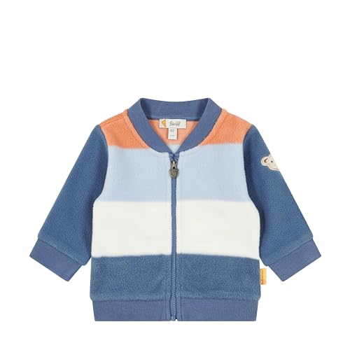 Steiff Baby-Jungen Sweatjacken Fleecejacke, Bijou Blue, 80 von Steiff