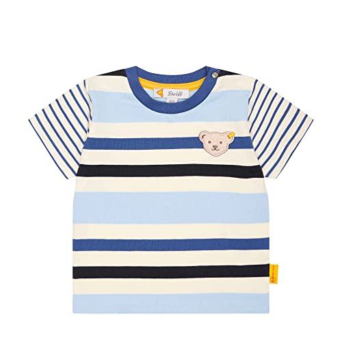 Steiff Baby - Jungen T-shirt Kurzarm T Shirt, Cerulean, 62 EU von Steiff