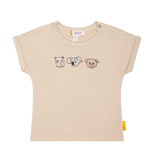 Steiff Baby - Jungen T-shirt Kurzarm T Shirt, Doeskin, 74 EU von Steiff