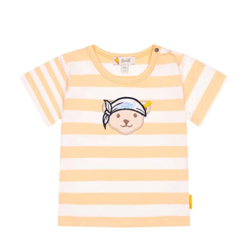 Steiff Baby - Jungen T-shirt Kurzarm T Shirt, Peach Fuzz, 62 EU von Steiff