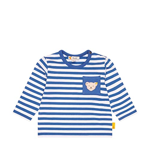 Steiff Baby - Jungen T-shirt Langarm T Shirt, Bright Cobalt, 68 EU von Steiff