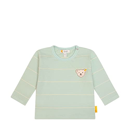 Steiff Baby - Jungen T-shirt Langarm T Shirt, Ether, 86 EU von Steiff