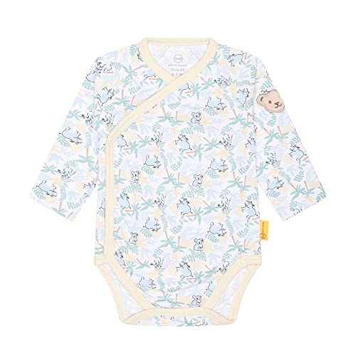 Steiff Baby - Jungen Wickelbody Langarm Baby und Kleinkind Unterwäsche Satz, Bright White, 50 EU von Steiff