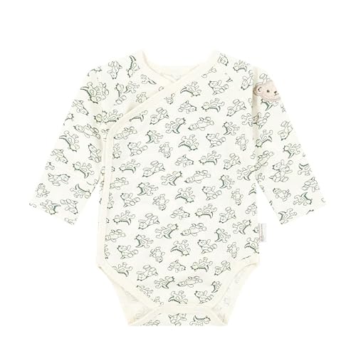 Steiff Baby-Jungen graffic Wickelbody Langarm, Eggnog, 50 von Steiff