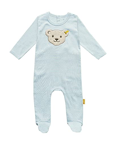 Steiff Baby-Mädchen 6641 Strampler, Blau (Baby Blue 3023), 68 von Steiff