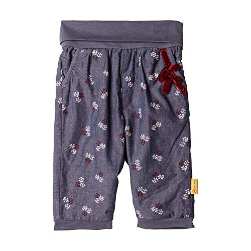 Steiff Baby-Mädchen Hose, Grau (FOLKSTONE GRAY 6100), 56 (Herstellergröße:56) von Steiff