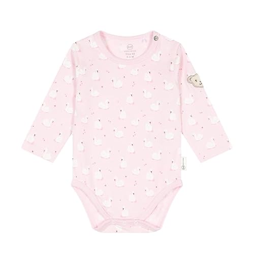 Steiff Baby-Mädchen Print Body Langarm, Parfait PINK, 68 von Steiff