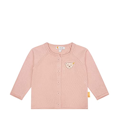 Steiff Baby - Mädchen Strickjacke Leichte Baumwolljacke, Mellow Rose, 92 EU von Steiff