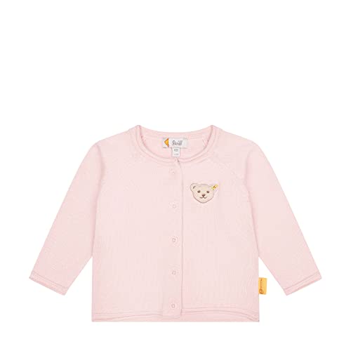 Steiff Baby - Mädchen Strickjacke Leichte Baumwolljacke, Rose Shadow, 68 EU von Steiff