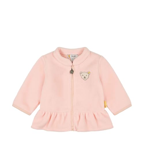 Steiff Baby-Mädchen Sweatjacken Fleecejacke, Seashell PINK, 62 von Steiff