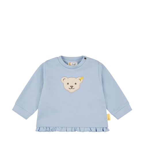 Steiff Baby - Mädchen Sweatshirts ohne Kapuze, Classic, Brunnera Blue von Steiff