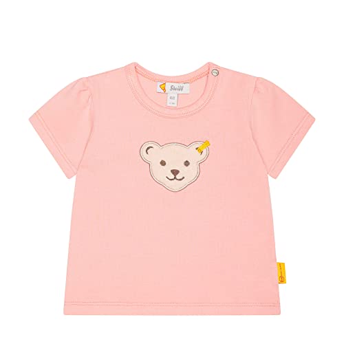 Steiff Baby - Mädchen T-shirt Kurzarm T Shirt, Mellow Rose, 80 EU von Steiff