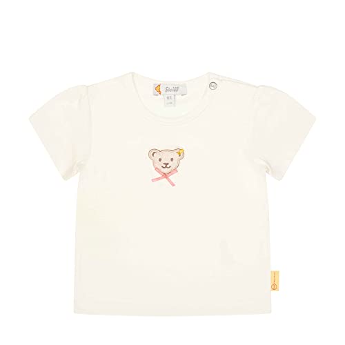 Steiff Baby - Mädchen T-shirt Kurzarm T Shirt, Pristine, 56 EU von Steiff