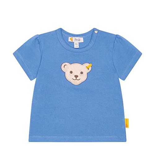 Steiff Baby - Mädchen T-shirt Kurzarm T Shirt, Ultramarine, 56 EU von Steiff