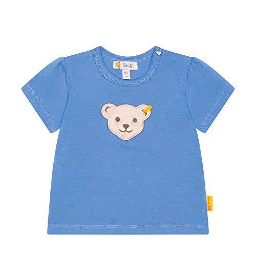 Steiff Baby - Mädchen T-shirt Kurzarm T Shirt, Ultramarine, 68 EU von Steiff