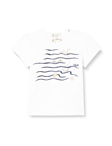 Steiff Baby - Mädchen T-shirt met korte mouwen T Shirt, Bright White, 50 EU von Steiff