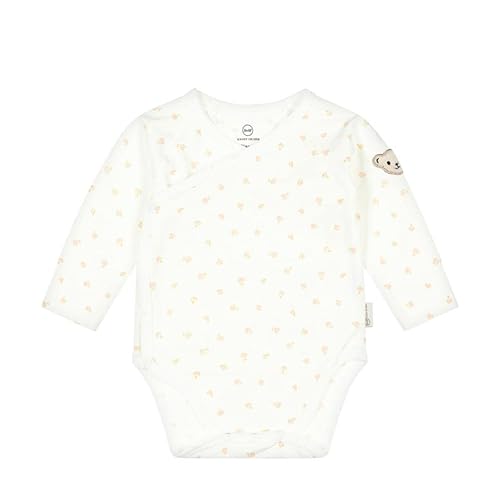 Steiff Baby-Mädchen Wickelbody graffic Body Langarm, Cloud Dancer, 62 von Steiff