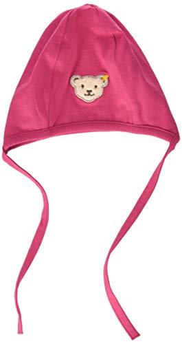 Steiff Baby-Mädchen mit süßer Teddybärapplikation Mütze, Carmine, 039 von Steiff