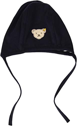 Steiff Baby-Mädchen mit süßer Teddybärapplikation Mütze, Navy, 041 von Steiff