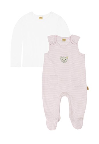 Steiff Baby-Unisex 6605 Strampler, Rosa (Barely Pink 2560), (Herstellergröße: 68) von Steiff