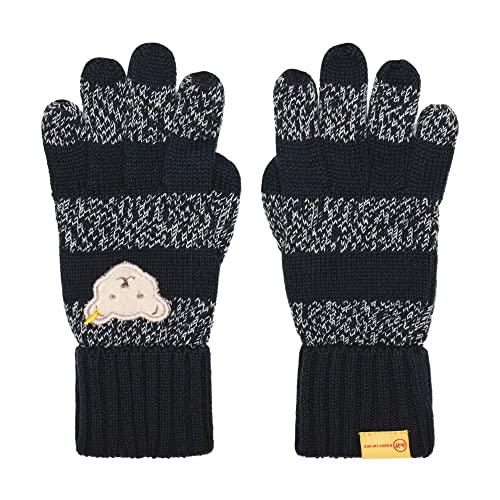 Steiff Jungen Fingerhandschuhe Handschuhe, Navy, 40 von Steiff