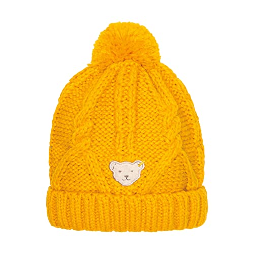 Steiff Boy's Mütze mit Bommel Hat, Sunflower, 49 von Steiff