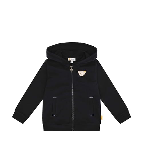 Steiff Boy's Sweatjacke mit Kapuze Jacke, Navy, 98 von Steiff