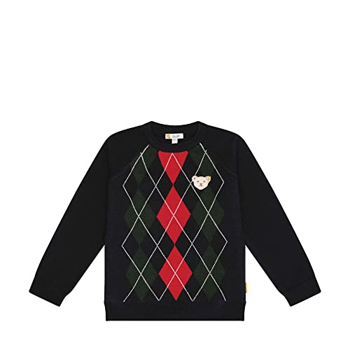 Steiff Boy's Year of The Teddybear Pullover Sweater, Navy, 128 von Steiff