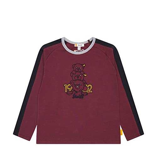 Steiff Boy's Year of The Teddybear Shirt, Burgundy, 116 von Steiff