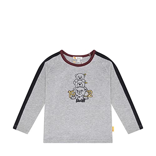 Steiff Boy's Year of The Teddybear Shirt, Soft Grey Melange, 104 von Steiff