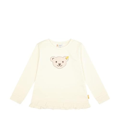 Steiff Girl's Kapuze Teddykopf mit Squeezer Sweatshirt, Antique White, 110 von Steiff