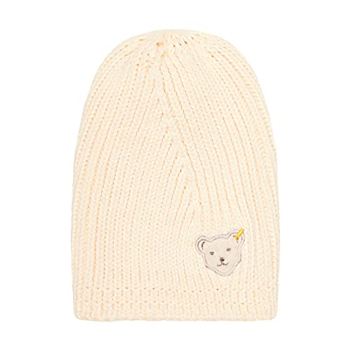 Steiff Girl's Mütze ohne Bommel Hat, Antique White, 49 von Steiff