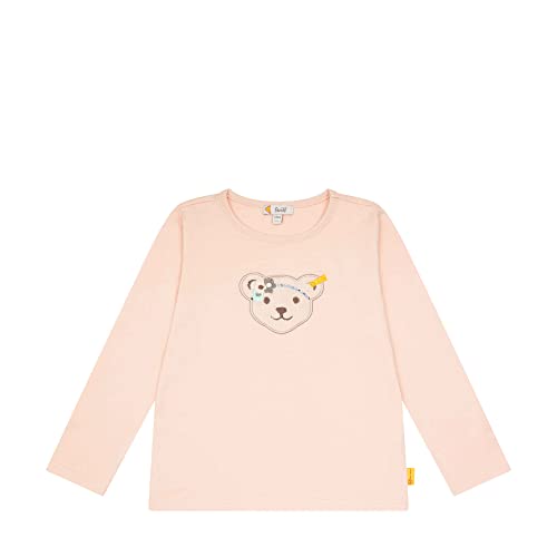 Steiff Girl's T Langarm Teddykopf ohne Squeezer Shirt, Peachy KEEN, 122 von Steiff