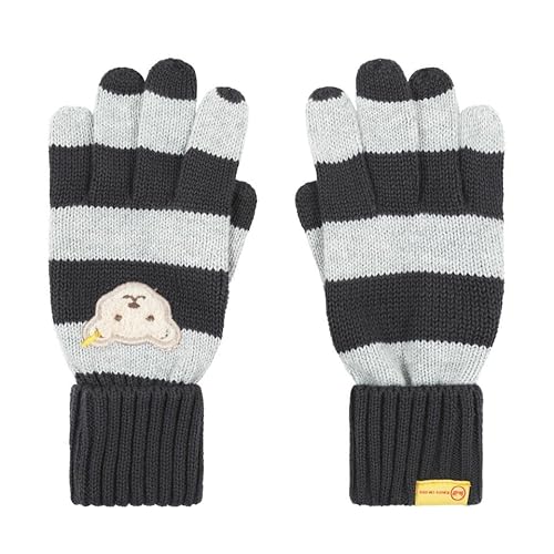 Steiff Jungen Fingerhandschuhe gestreift Handschuhe, Obsidian, 20 von Steiff