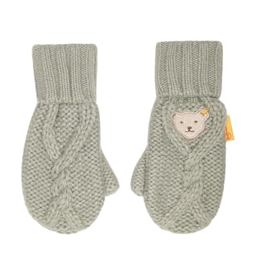 Steiff Jungen Handschuhe Fäustlinge, Soft Grey Melange, 30 von Steiff