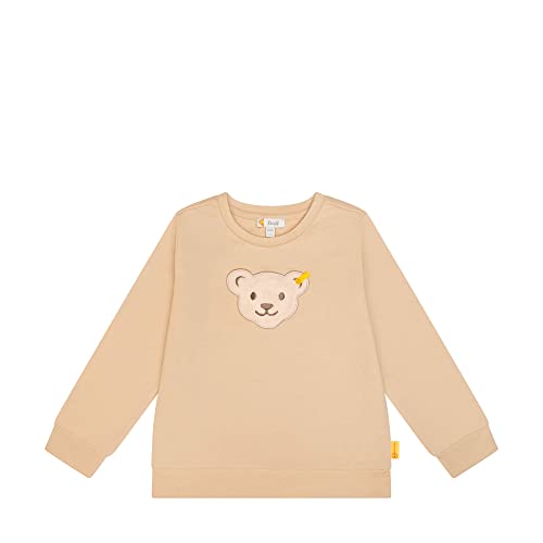 Steiff Jungen Kapuze Teddykopf mit Squeezer Sweatshirt, Doeskin, 110 von Steiff