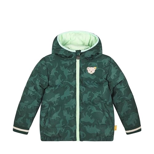 Steiff Jungen Kapuze Wendejacke, Jungle Green, 098 von Steiff