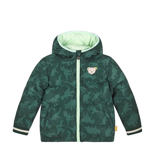 Steiff Jungen Kapuze Wendejacke, Jungle Green, 104 von Steiff