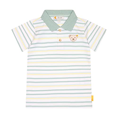 Steiff Jungen Kurzarm Polohemd, Bright White, 110 EU von Steiff