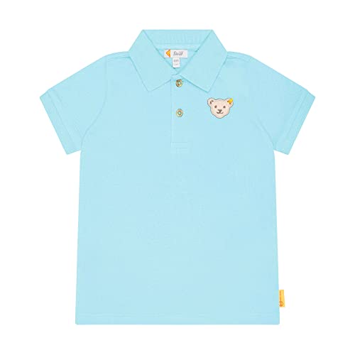 Steiff Jungen Poloshirt Kurzarm Polohemd, Blue Topaz, 110 EU von Steiff