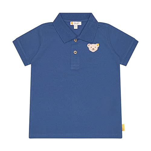 Steiff Jungen Poloshirt Kurzarm Polohemd, True Navy, 122 EU von Steiff